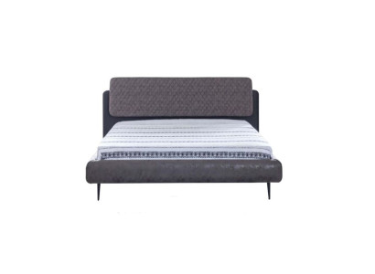 Bed frame Double bed Beds Bed 180 cm Gray Fabric Modern Sleeping area